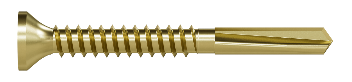 Simpson Strong-Tie PPHD134S1016 Strong-Drive® PPHD SHEATHING-TO-CFS Screw (Collated) — #10 x 1-3/4 in. T25, Yellow Zinc (2000-Qty) (Pack of 100)