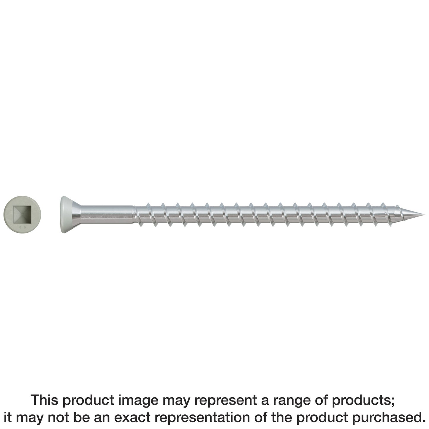 Simpson Strong-Tie DTH212S305GR Trim-Head Screw — Sharp Point (Collated) — #7 x 2-1/2 in. #2 Square Type 305 Gray (1000-Qty)