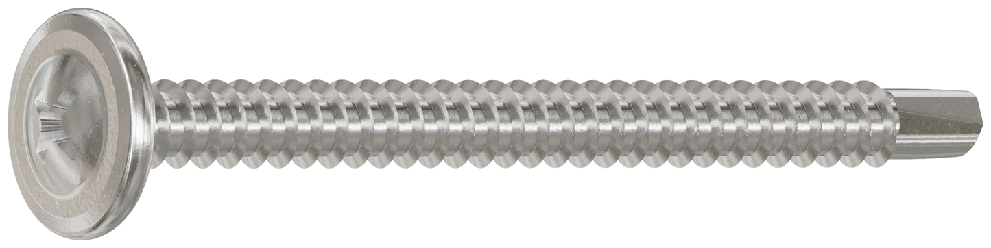 Simpson Strong-Tie F08T200KDB Self-Drilling Wire-Lath Modified Truss-Head Screw — #8 x 2 in. Type 410 (2500-Qty)