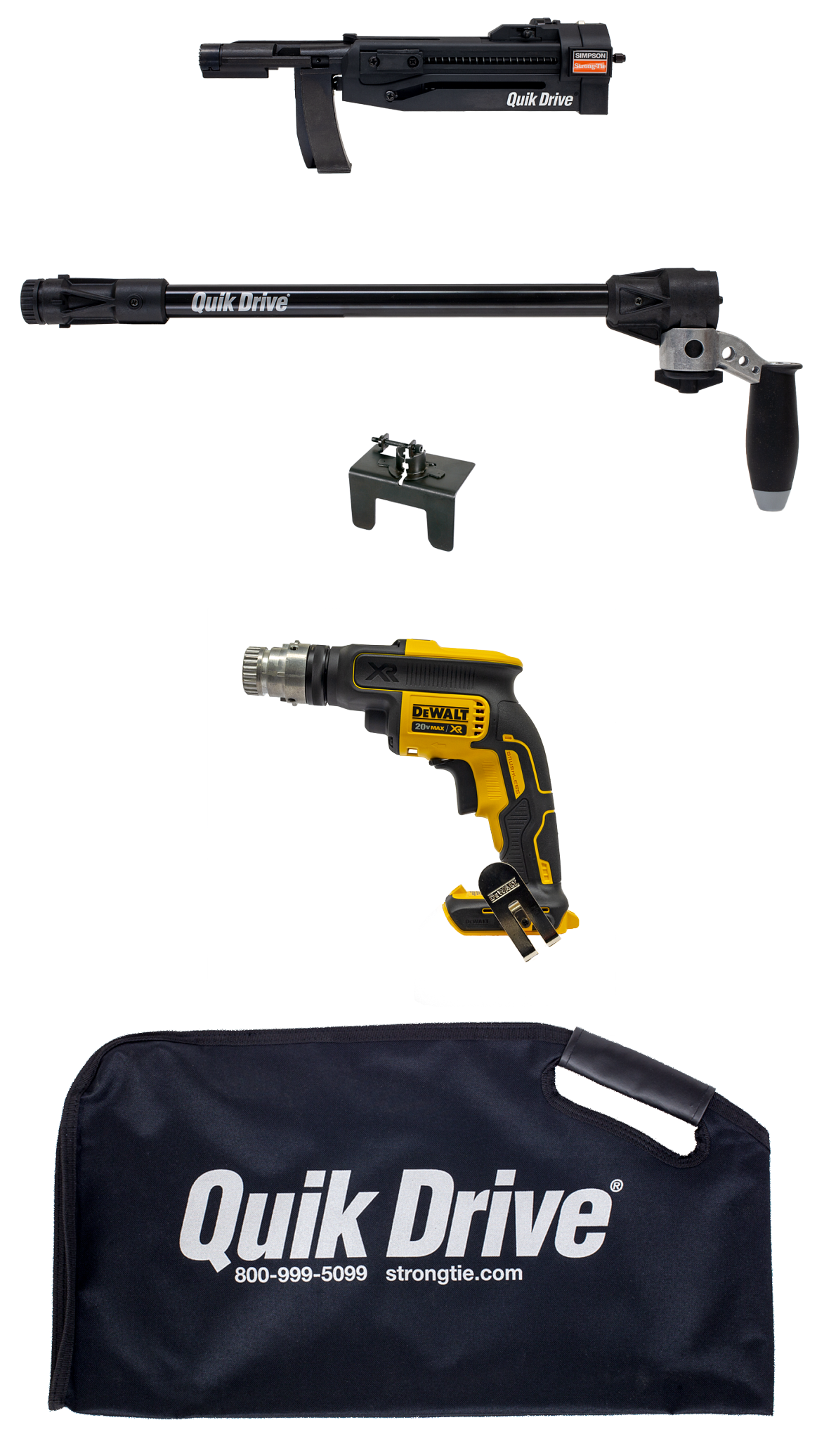 Simpson Strong-Tie PRO300SG2DCXB2K Quik Drive® Cordless PRO300SG2 Decking System w/ DeWalt® 2000 RPM Motor (Tool Only)
