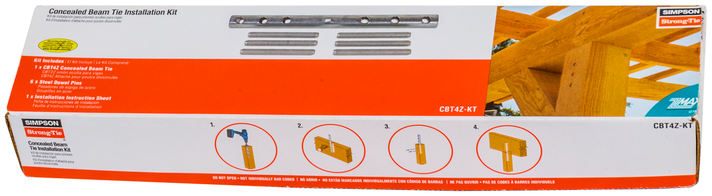 Simpson Strong-Tie CBT4Z-KT CBTZ™ 12-Gauge ZMAX® Concealed Beam Tie for 6x6 Post