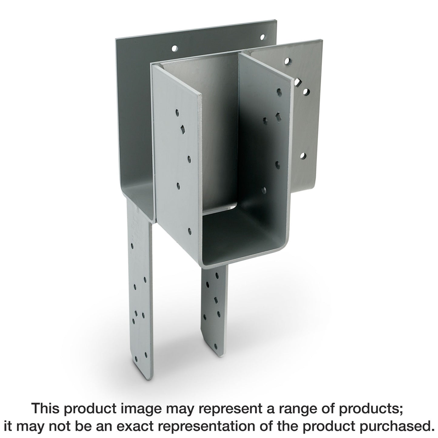 Simpson Strong-Tie ECCLRQ666SDSHDG ECCLRQ HDG L-Shape End Column Cap for 6x Beams, 6x Post w/ SDS Screws, Skewed Right (Pack of 2)