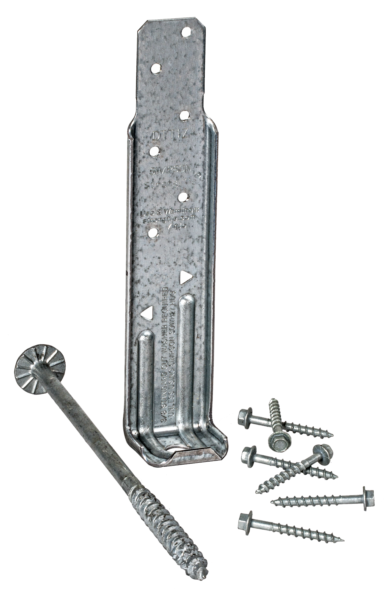 Simpson Strong-Tie DTT1Z DTT1Z® ZMAX® Galvanized Deck Tension Tie for 2x