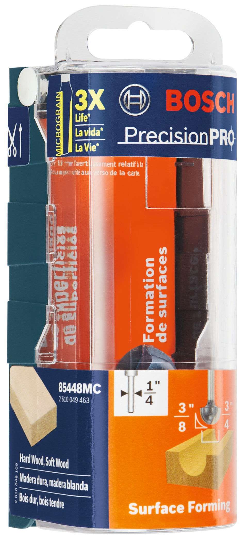 BOSCH 85448MC 3/8 In. x 3/4 In. Carbide-Tipped Core Box Router Bit