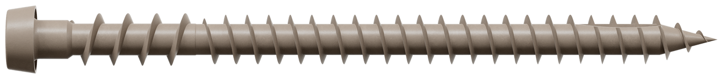 Simpson Strong-Tie DCU234GR01MB Deck-Drive™ DCU COMPOSITE Screw — #10 x 2-3/4 in. T20, Quik Guard®, Gray 01 (1750-Qty) (Pack of 64)
