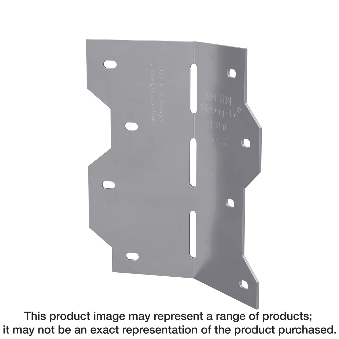 Simpson Strong-Tie LS50 LS 4-7/8 in. 18-Gauge Galvanized Adjustable L Angle (Pack of 50)