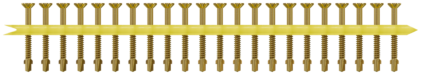 Simpson Strong-Tie TB1460S Strong-Drive® TB WOOD-TO-STEEL Screw (Collated) — #14 x 2-3/8 in. Yellow Zinc (750-Qty)