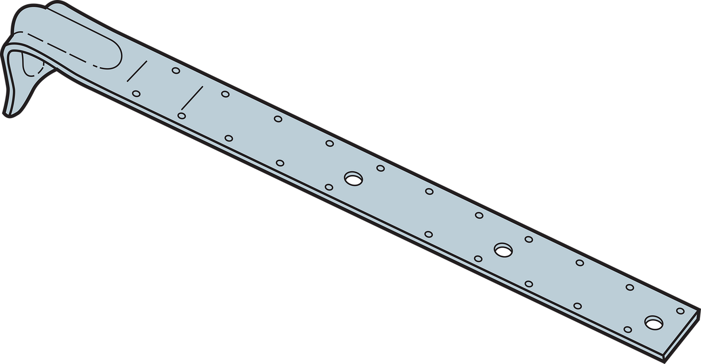 Simpson Strong-Tie PA23-R PA 23-3/4 in. 12-Gauge Galvanized Purlin Anchor