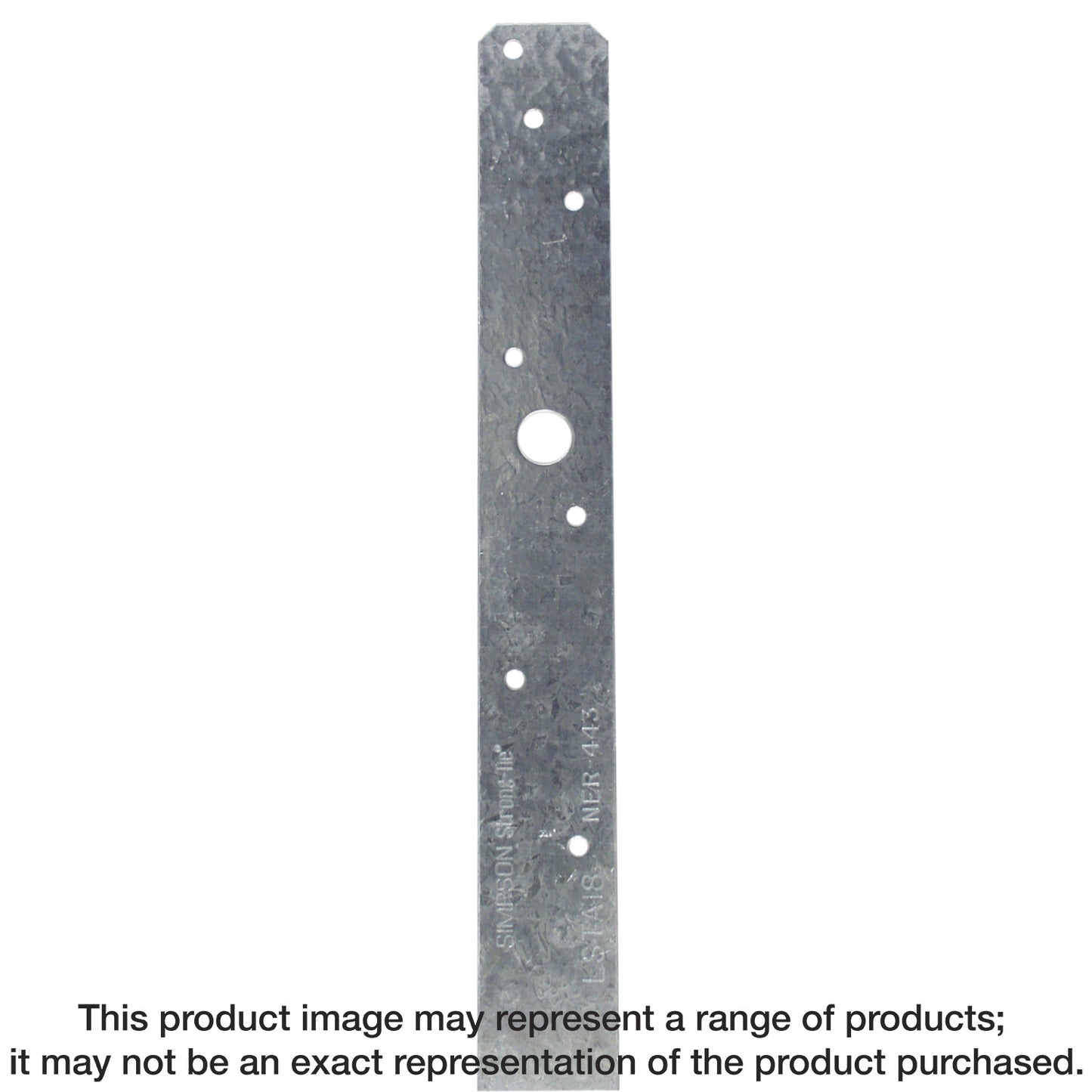 Simpson Strong-Tie LSTA18 LSTA 1-1/4 in. x 18 in. 20-Gauge Galvanized Strap Tie (Pack of 50)