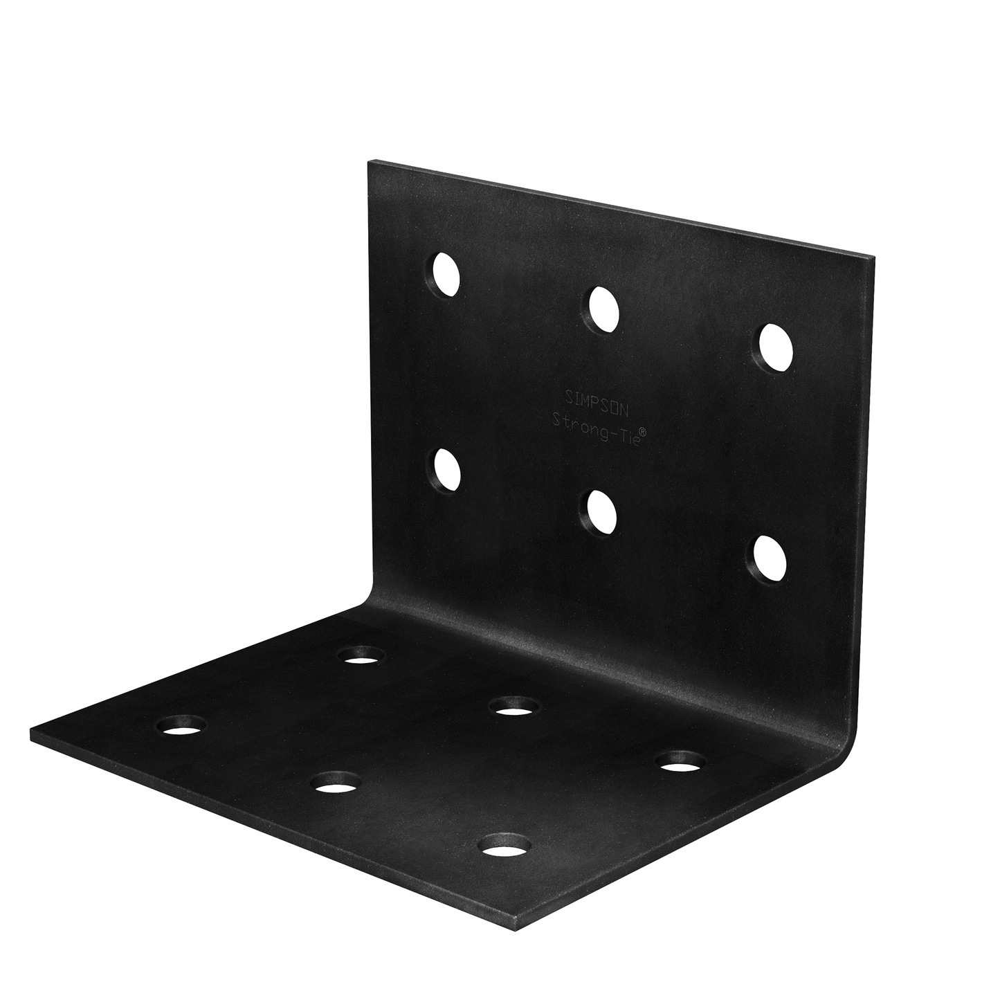 Simpson Strong-Tie HL57PC HLPC 5-3/4 in. x 7-1/2 in. Black Powder-Coated Ornamental Heavy Angle