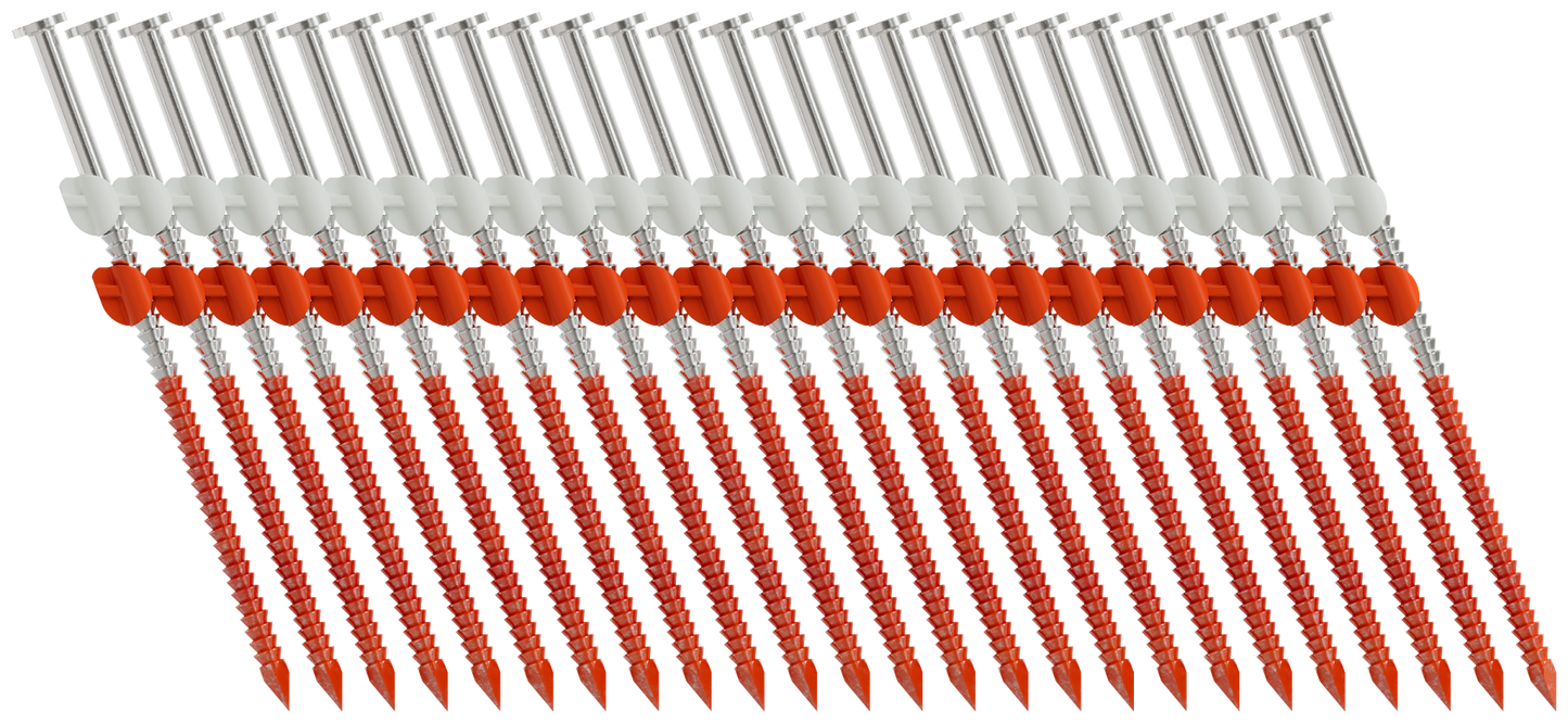 Simpson Strong-Tie T10A350CNB 20°–22° Plastic Strip, Full Round Head, Ring-Shank Nail — 3-1/2 in. x .131 in. Type 316 (4000-Qty)