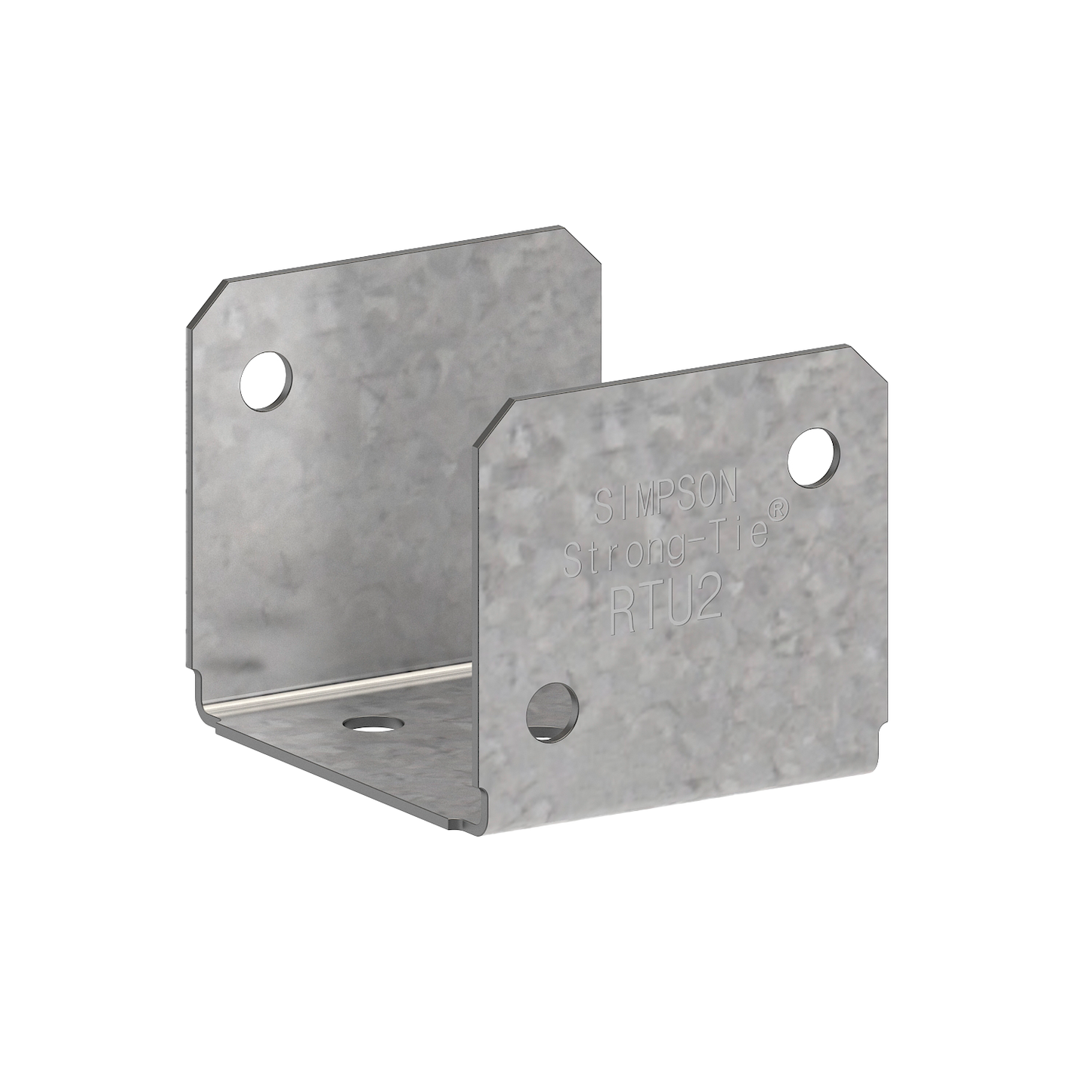 Simpson Strong-Tie RTU2-R RTU 20-Gauge Galvanized Rigid Tie® Connector for 2x Joist, 2x Post (Pack of 8400)