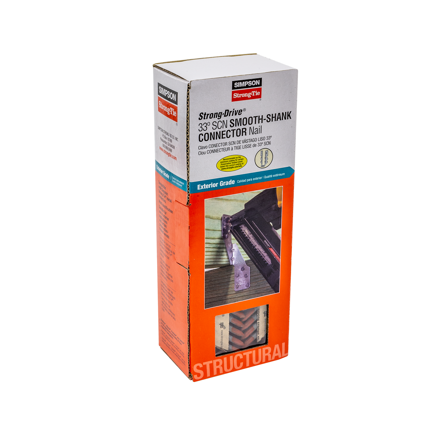 Simpson Strong-Tie N10DHDGPT500 Strong-Drive® 33° SCN SMOOTH-SHANK CONNECTOR Nail — 2-1/2 in. x .148 in. HDG (500-Qty) (Pack of 288)