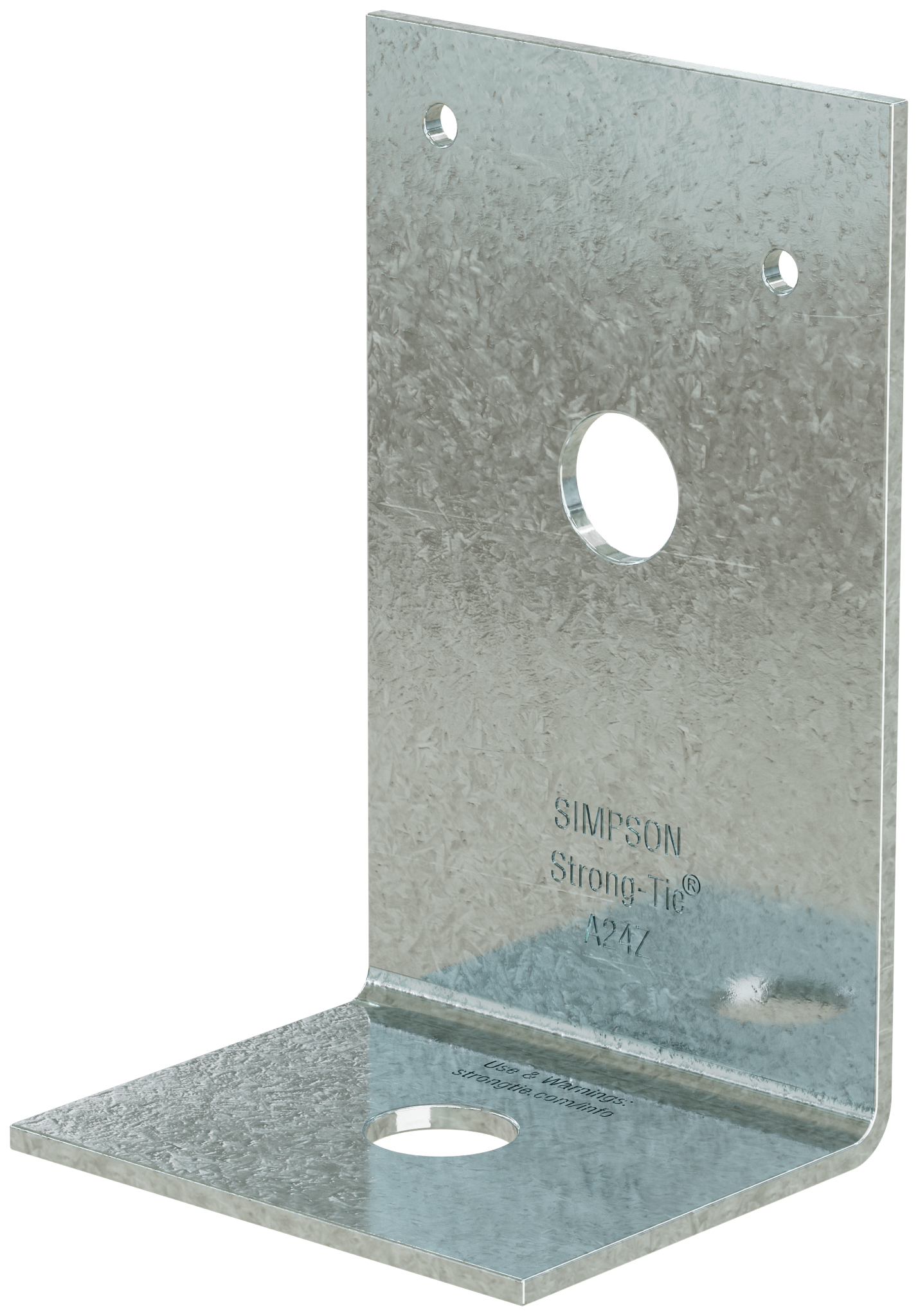 Simpson Strong-Tie A24Z 2 in. x 3-7/8 in. x 2-1/2 in. ZMAX® Galvanized Angle (Pack of 25)