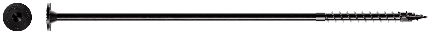 Simpson Strong-Tie SDWS221000DBBRP1 Strong-Drive® SDWS™ TIMBER Screw (Exterior Grade) — 0.220 in. x 10 in. T40, Black