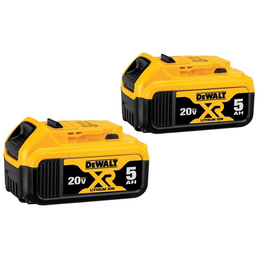 DEWALT DCB205-2 20V Max XR 20V Battery, 5.0-Ah, 2-Pack