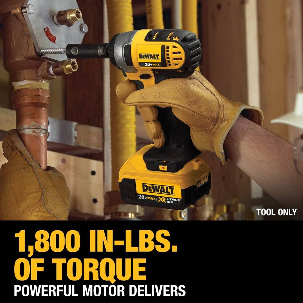 DeWalt 20V MAX* Cordless Impact Wrench with Detent Pin, 1/2-Inch, Tool Only (DCF880B)