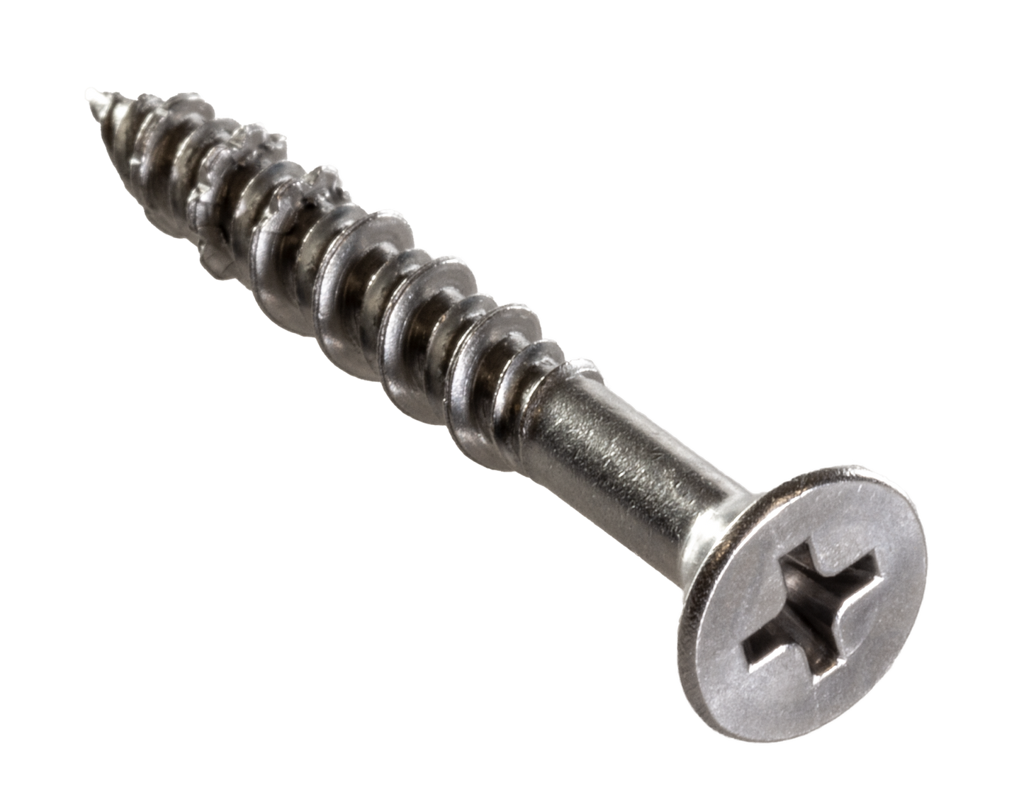 Simpson Strong-Tie T10J150FXC Marine Screw, Flat Head — #10 x 1-1/2 in. #2 Phillips Drive, Type 316 (100-Qty) (Pack of 5)