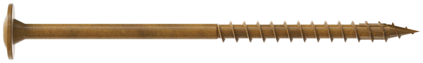 Simpson Strong-Tie CBT08300R50 Wafer-Head Construction Screw — #8 x 3 in. T20, Quik Guard®, Tan (50-Qty)