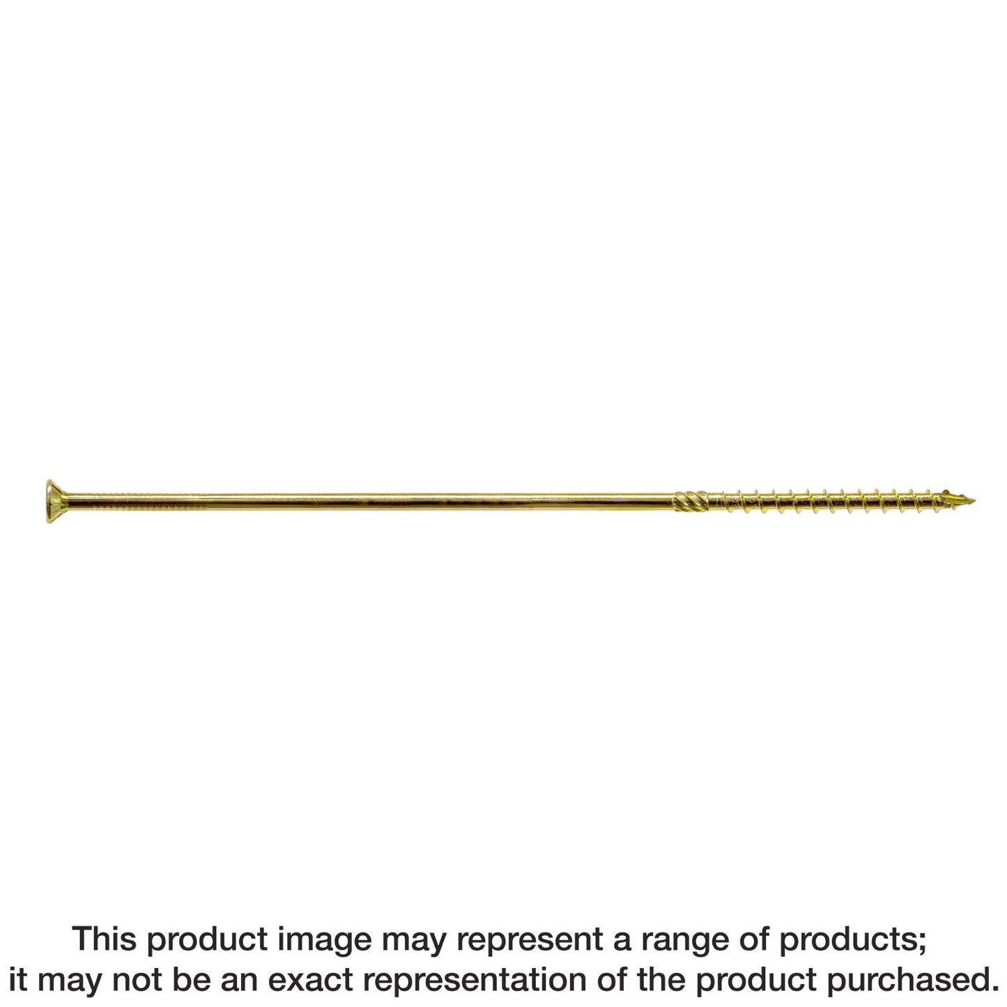 Simpson Strong-Tie SDCP221134 Strong-Drive® SDCP TIMBER-CP Screw — 0.315-in. x 11-3/4-in. T40, Yellow Zinc (250-Qty) (Pack of 39)