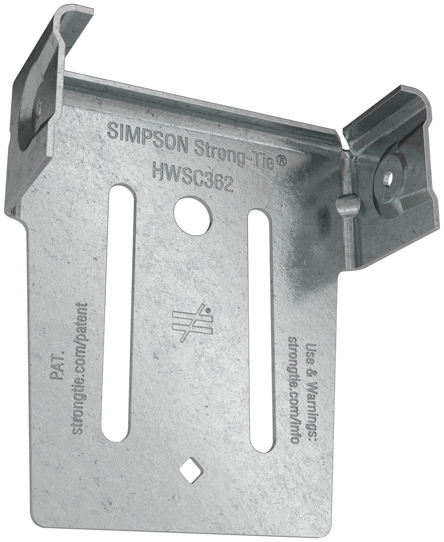 Simpson Strong-Tie HWSC362-KT HWSC™ 3-7/16 in. Head-of-Wall Slide-Clip Connector w/ Screws (50-Qty) (Pack of 1)