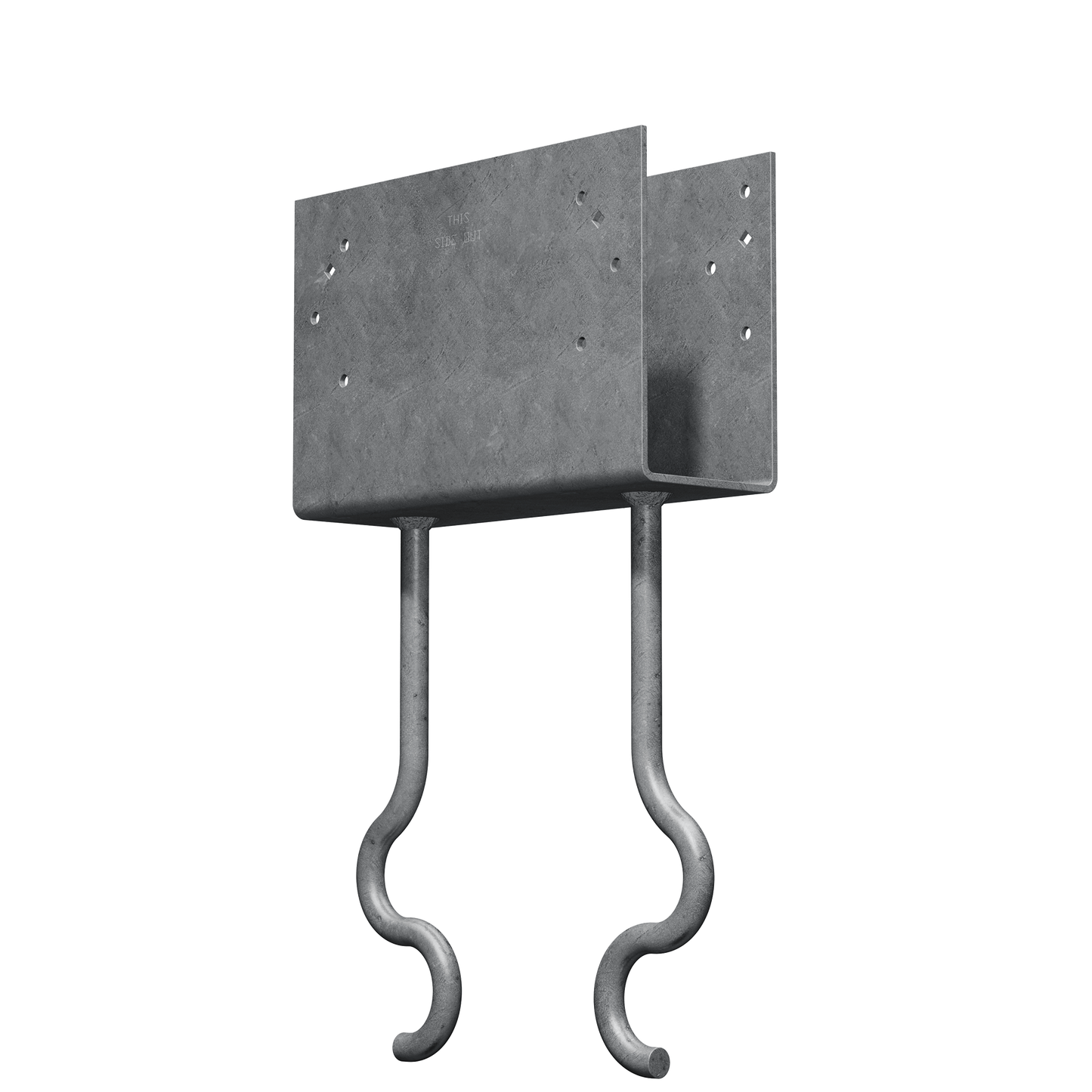 Simpson Strong-Tie CCQM3.62-SDSHDG CCQM® Hot-Dip Galvanized Column Cap for 3-5/8 in. Beam, with Strong-Drive® SDS Screws (Pack of 2)