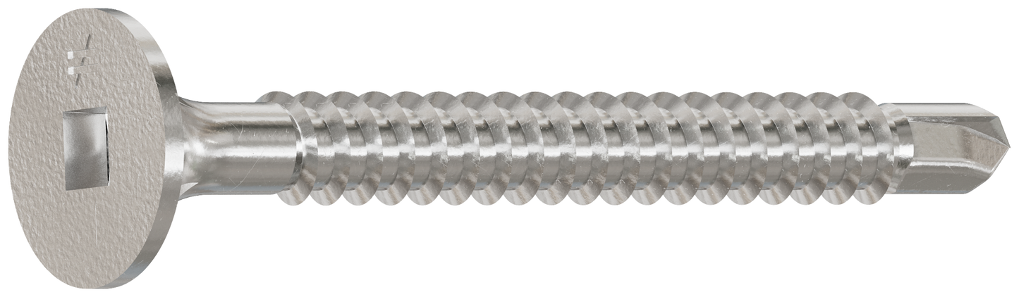 Simpson Strong-Tie F08T162WDC Self-Drilling Fiber-Cement Screw — #8 x 1-5/8 in. #2 Square Drive, Type 410 (100-Qty) (Pack of 5)