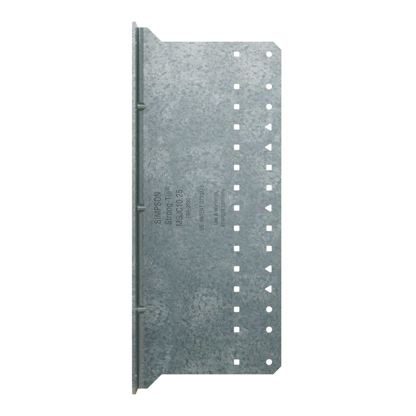 Simpson Strong-Tie MSJC10.25-R15 MSJC 2 in. x 4-1/2 in. x 10-1/4 in. 12-Gauge Galvanized Steel-Joist Connector (15-Qty)