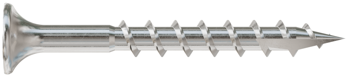 Simpson Strong-Tie T08162DBB Bugle-Head Wood Screw, Square Drive — #8 x 1-5/8 in. #2 Square, Type 316 (4000-Qty) (Pack of 64)
