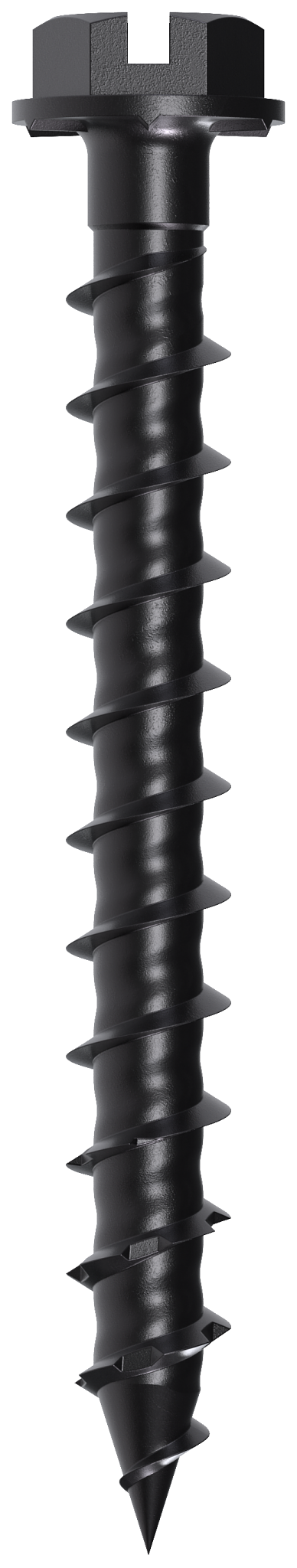 Simpson Strong-Tie TNTBL18134H Titen Turbo™ — 3/16 in. x 1-3/4 in. Hex-Head Concrete and Masonry Screw, Black (100-Qty)