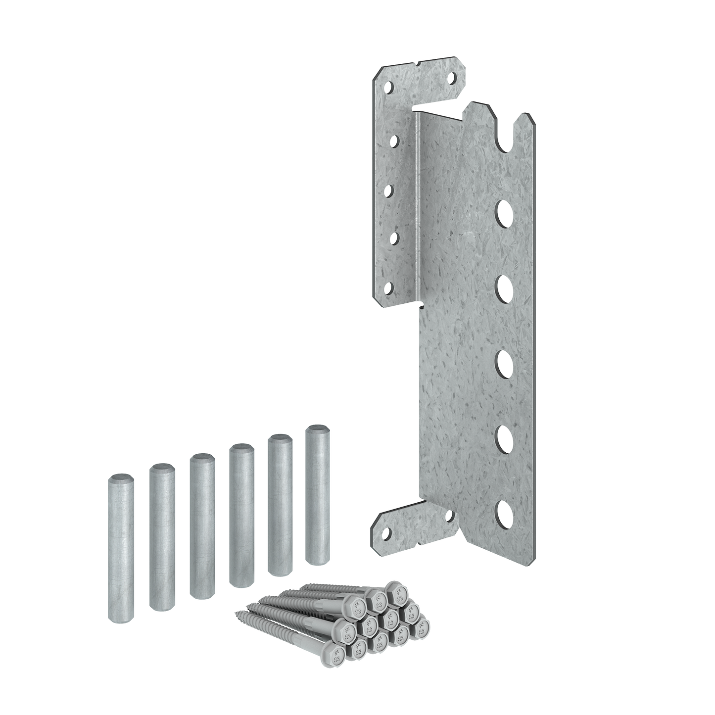 Simpson Strong-Tie CJT6ZS CJTZ® 12-Gauge ZMAX® Galvanized Concealed Joist Tie with (6) Short Pins