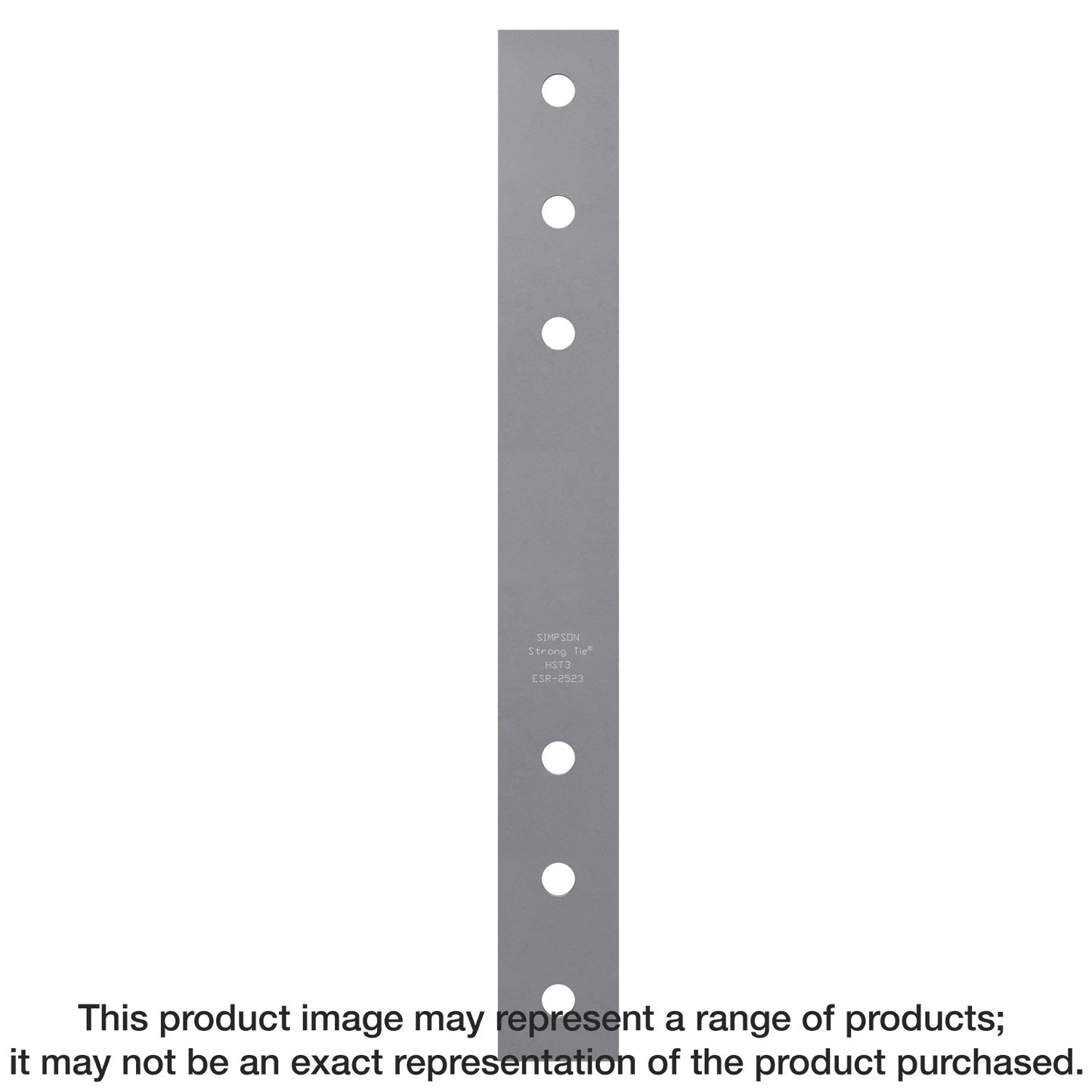 Simpson Strong-Tie HST2-R HST 2-1/2 in. x 21-1/4 in. 7-Gauge Galvanized Heavy Strap Tie