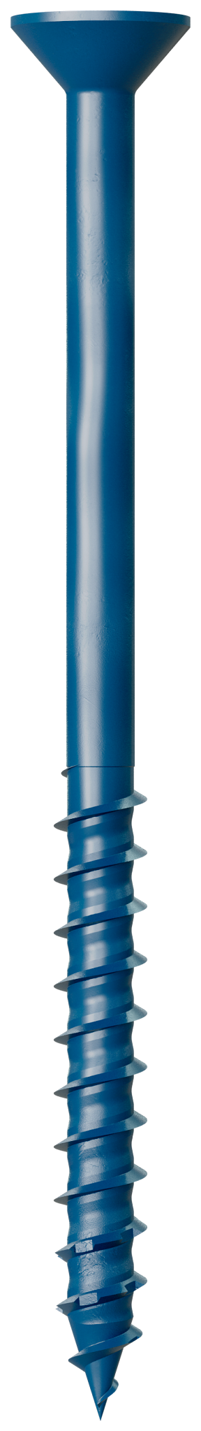 Simpson Strong-Tie TNT25334TF Titen Turbo™ — 1/4 in. x 3-3/4 in. 6-Lobe Flat-Head Concrete and Masonry Screw, Blue (100-Qty) (Pack of 360)