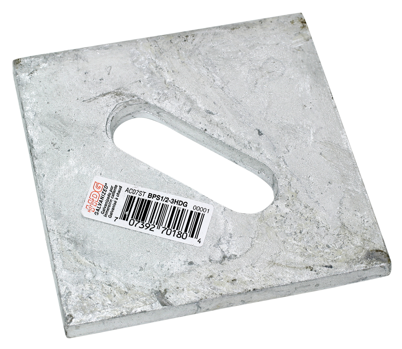 Simpson Strong-Tie BPS 1/2-3HDG BPS 3 in. x 3 in. HDG Slotted Bearing Plate with 1/2 in. Bolt Dia.