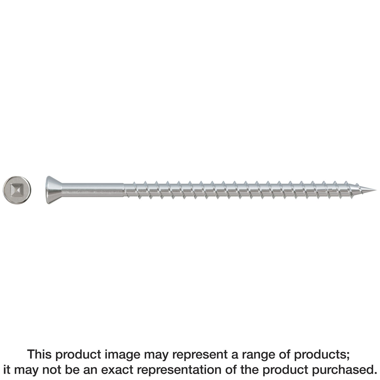Simpson Strong-Tie SSDTH3S Trim-Head Screw — Sharp Point (Collated) — #7 x 3 in. #2 SQ Type 305 (1000-Qty)