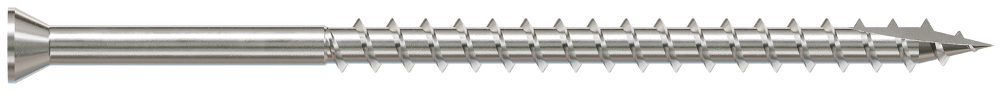 Simpson Strong-Tie S07C300FBP Trim-Head Screw, Square Drive — #7 x 3 in. #1 SQ, Type 305 (60-Qty) (Pack of 5)