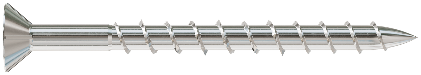 Simpson Strong-Tie T08200WPP Deck-Drive™ DWP WOOD SS Screw — #8 x 2 in. T-20, Flat Head, Type 316 (350-Qty)