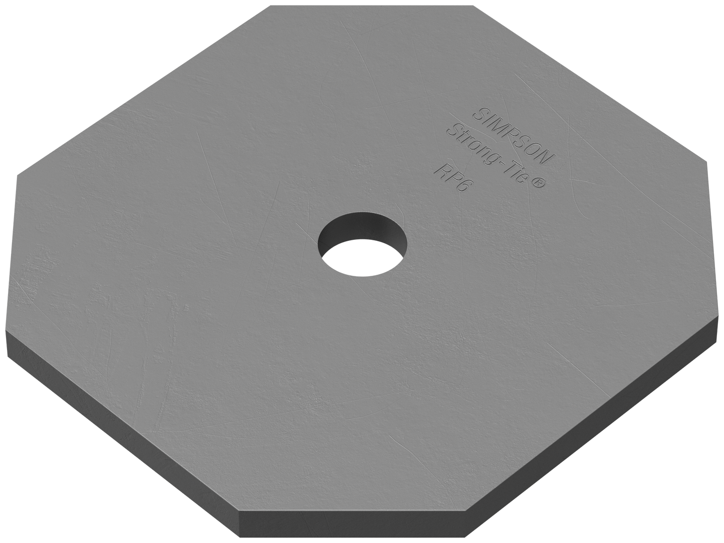 Simpson Strong-Tie RP6 RP6 3/8-in. Steel Retrofit Plate (Pack of 5)