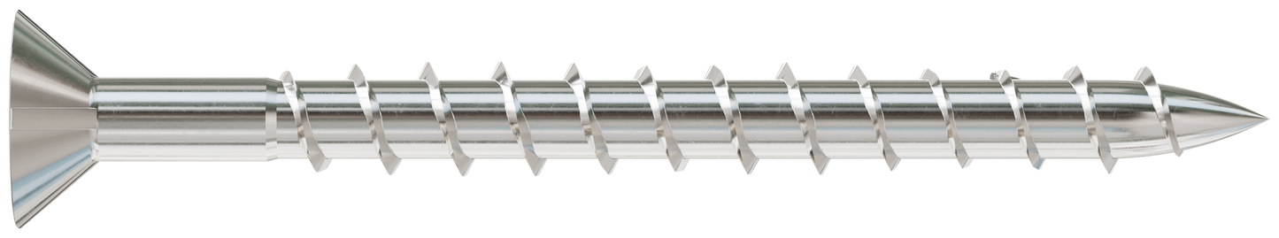 Simpson Strong-Tie T12250WP1 Strong-Drive® DWP WOOD SS Screw — #12 x 2-1/2 in. T-27, Flat Head, Type 316 (1 lb.) (Pack of 10)