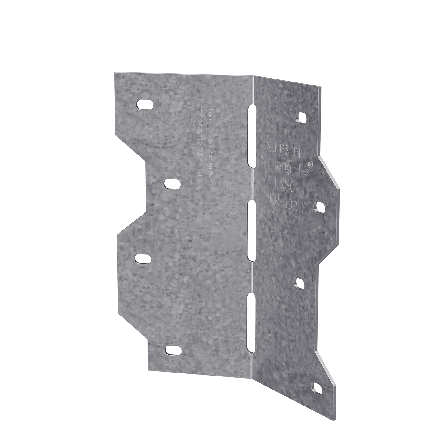 Simpson Strong-Tie LS50 LS 4-7/8 in. 18-Gauge Galvanized Adjustable L Angle (Pack of 50)