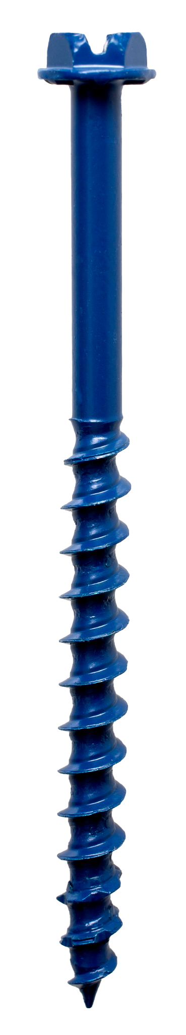 Simpson Strong-Tie TNT18234H Titen Turbo™ — 3/16 in. x 2-3/4 in. Hex-Head Concrete and Masonry Screw, Blue (100-Qty) (Pack of 420)