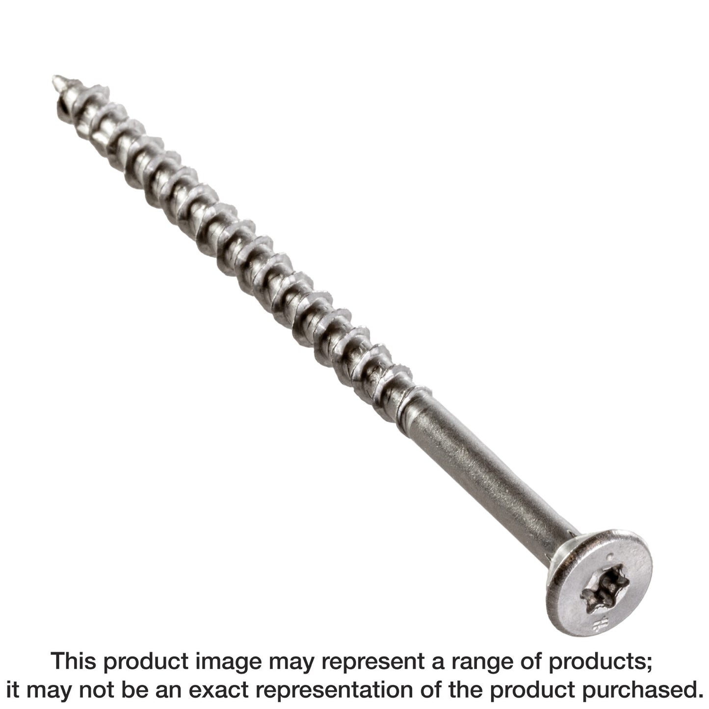 Simpson Strong-Tie T12400WP-RP20 Deck-Drive™ DWP WOOD SS Screw — #12 x 4 in. T-27, Flat Head, Type 316 (20-Qty) (Pack of 600)