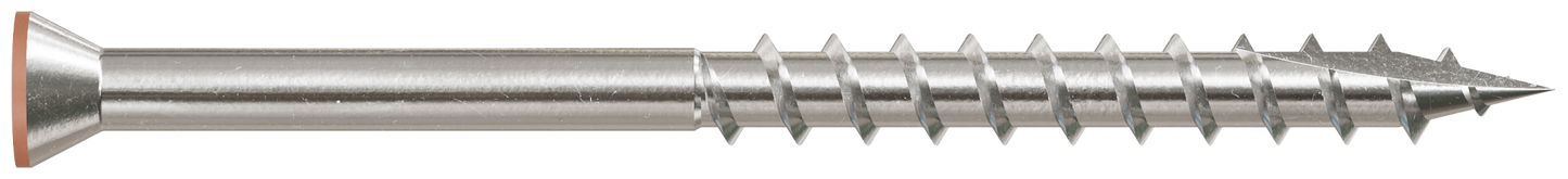 Simpson Strong-Tie T07225WCI Deck-Drive™ DWP WOOD SS Screw — #7 x 2-1/4 in. T-15, Trim Head, Type 316, Tan 03 (1750-Qty) (Pack of 64)