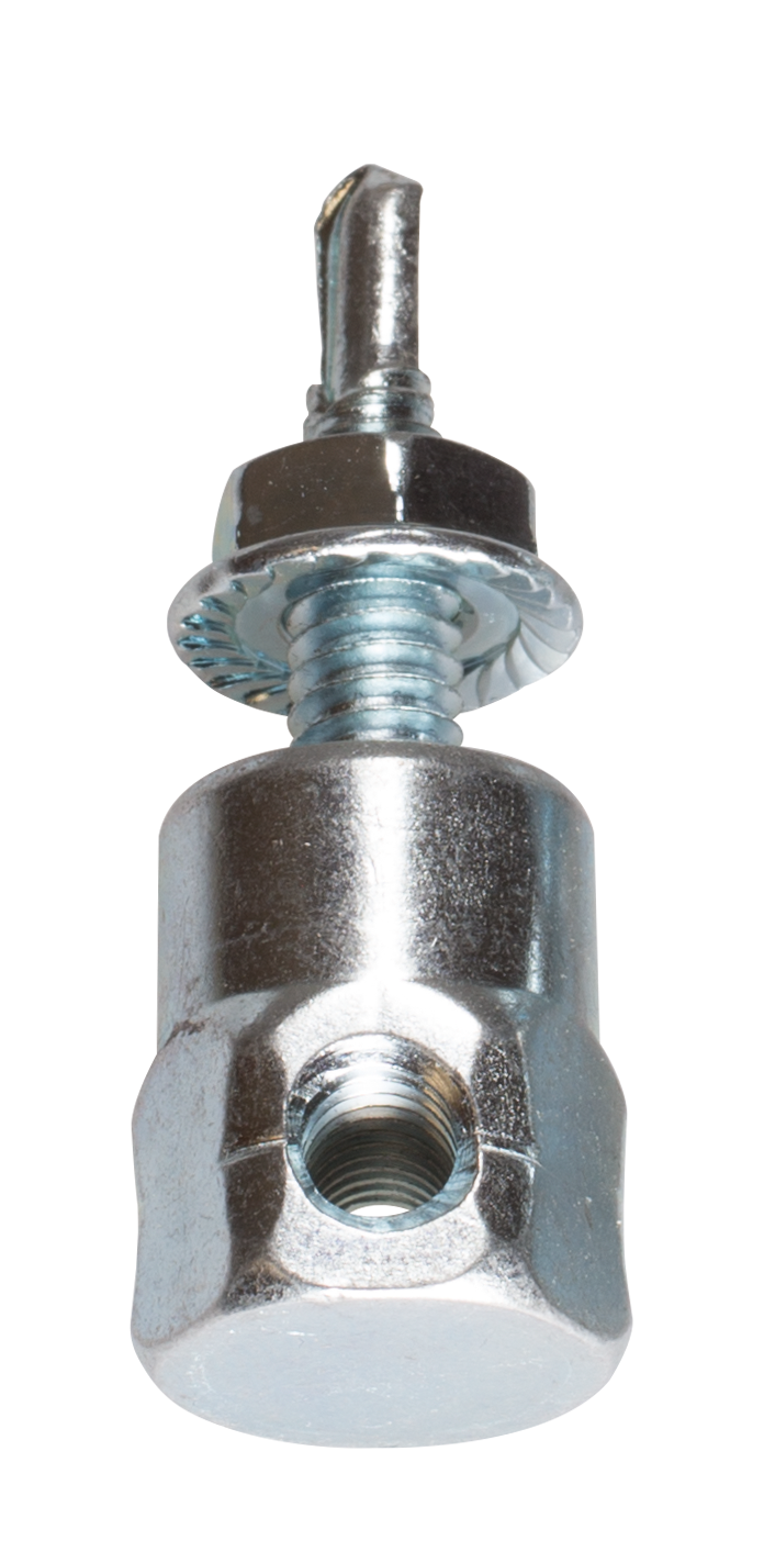 Simpson Strong-Tie RSH25100N Steel Rod Hanger 1/4 in. x 1 in. Horizontal Threaded Anchor for 1/4 in. Rod w/ Nut (25-Qty)