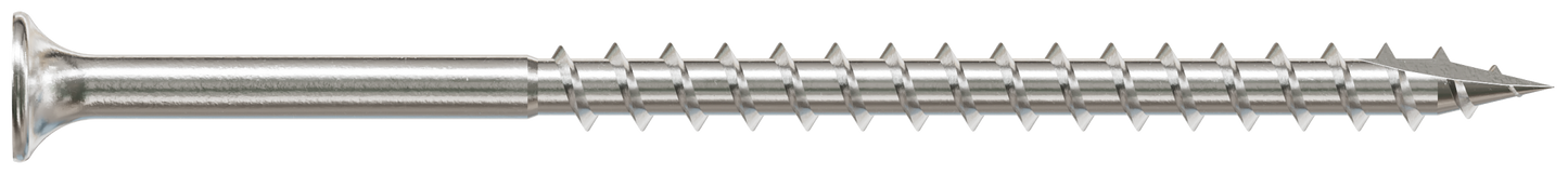 Simpson Strong-Tie T10350DB1 Bugle-Head Wood Screw, Square Drive — #10 x 3-1/2 in. #2 Square, Type 316 (1 lb.)