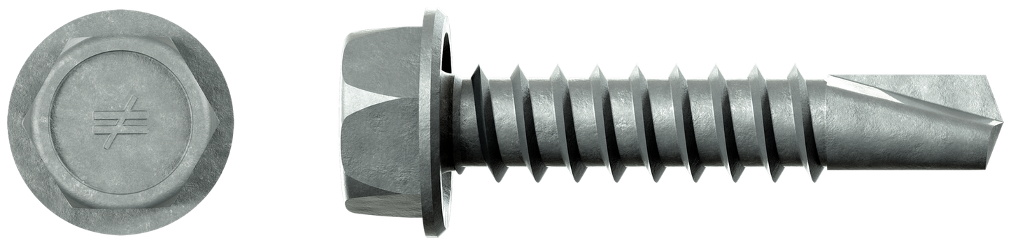 Simpson Strong-Tie XQ1S1214 Strong-Drive® Self-Drilling X Metal Screw (Collated) — #12 x 1 in. 5/16 Hex, Quik Guard® (1500-Qty)