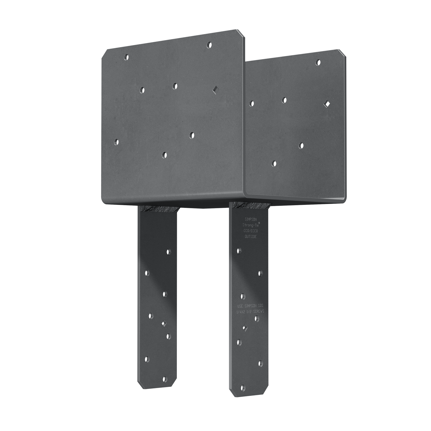 Simpson Strong-Tie ECCQ7.1-6SDS2.5 ECCQ™ End Column Cap for 7 in. Beam, 6x Post, with Strong-Drive® SDS Screws