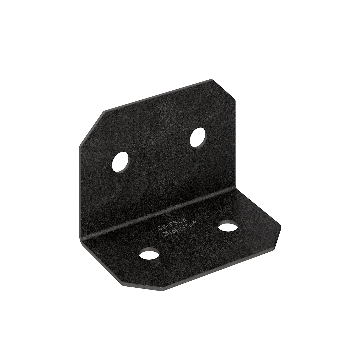 Simpson Strong-Tie APVA6 Outdoor Accents® Avant Collection™ ZMAX®, Black Powder-Coated 90° Angle for 6x (Pack of 12)