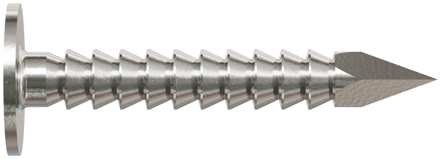 Simpson Strong-Tie S210ARN1 Roofing Nail, Annular Ring Shank — 1-in. x .131-in. Type 304 Stainless Steel (1 lb.)