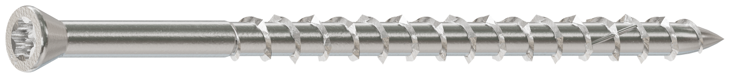 Simpson Strong-Tie S08300WPP Deck-Drive™ DWP WOOD SS Screw — #8 x 3 in. T-20, Trim Head, Type 305 (350-Qty)